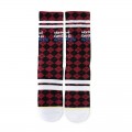 BEE UNUSUAL  NORMAL GETS YOU NOWHERE  PLAID SOCKS RED/BLACK